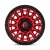 Felga aluminiowa D834 Cycle Candy RED W/ Black Ring Fuel 17x8,5